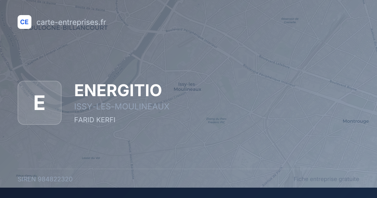 ENERGITIO — 984822320 — fiche entreprise