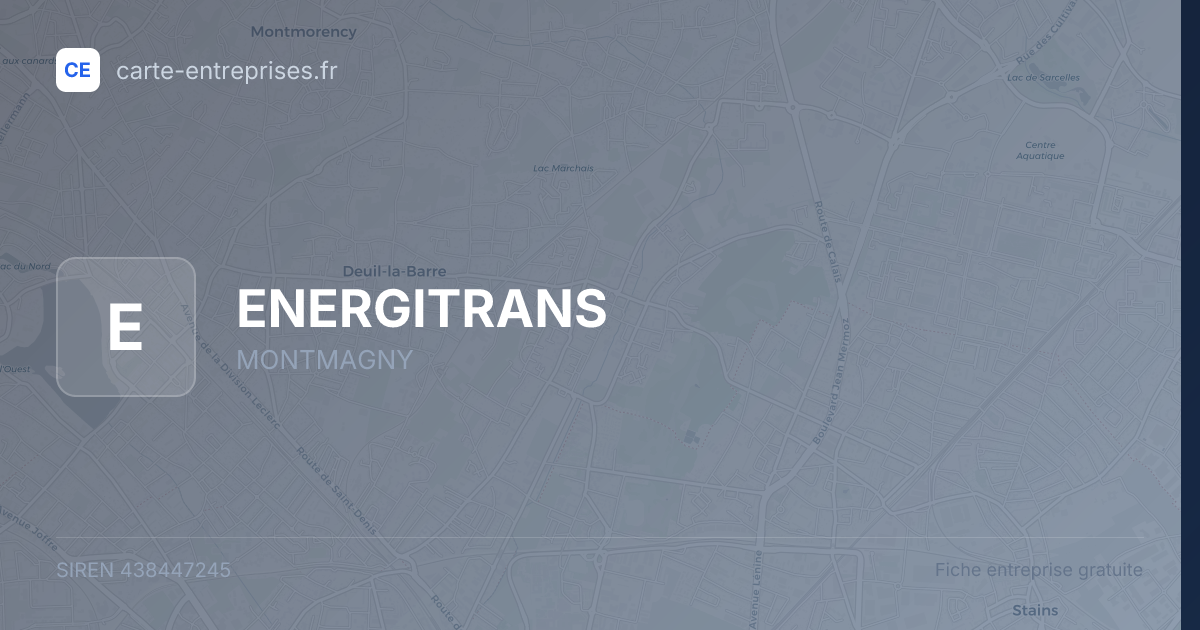 ENERGITRANS — 438447245 — fiche entreprise