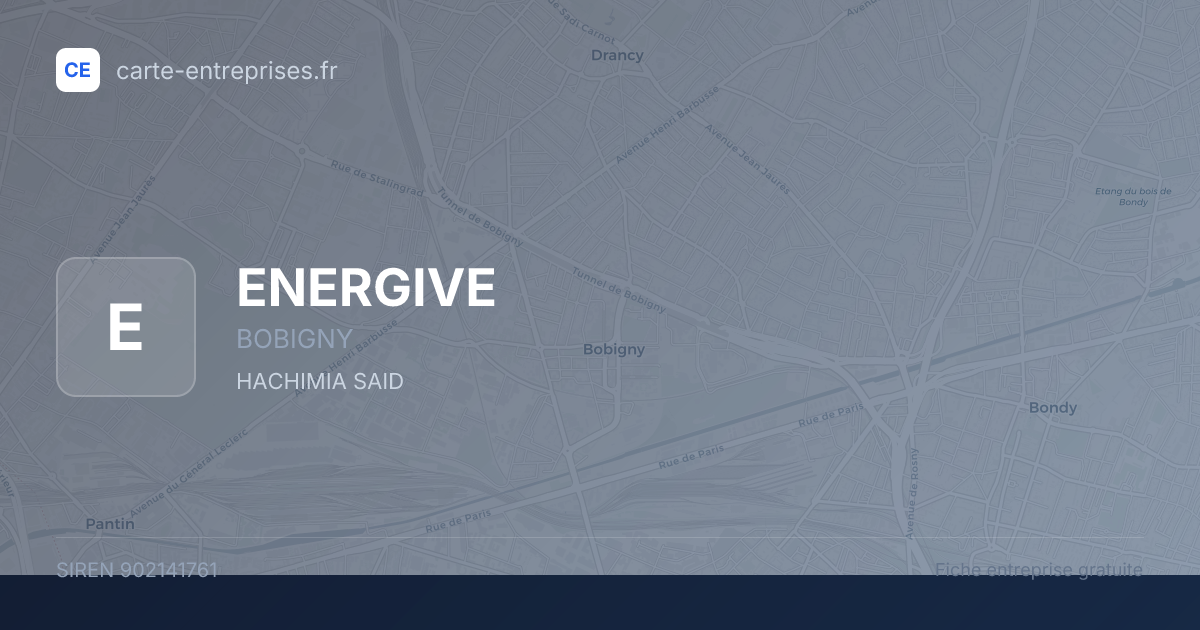 ENERGIVE — 902141761 — fiche entreprise