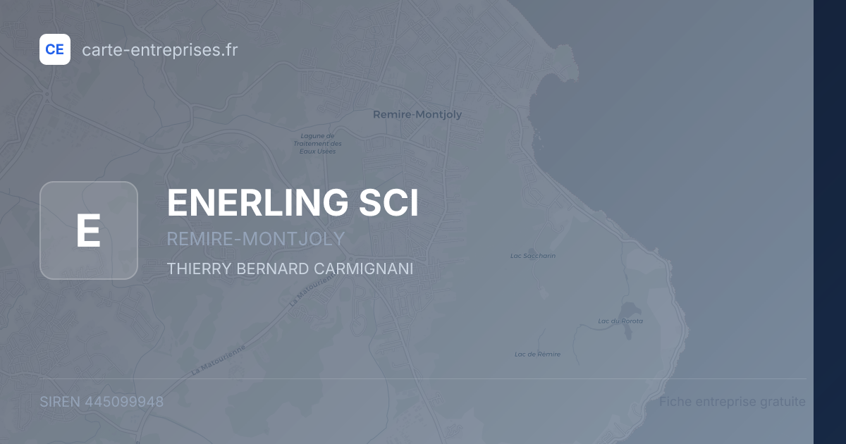 ENERLING SCI — 445099948 — fiche entreprise
