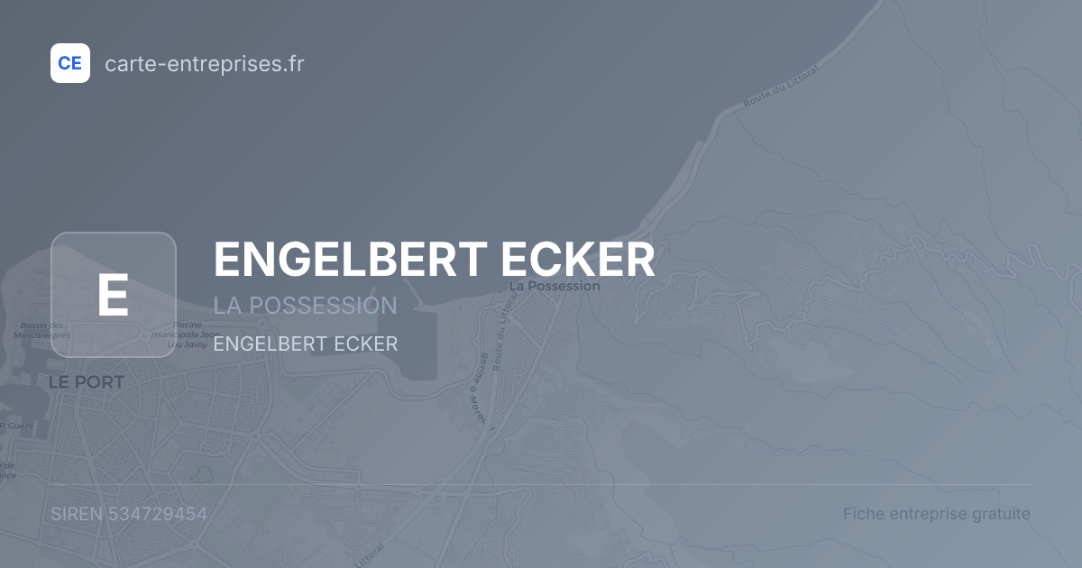 ENGELBERT ECKER — 534729454 — fiche entreprise