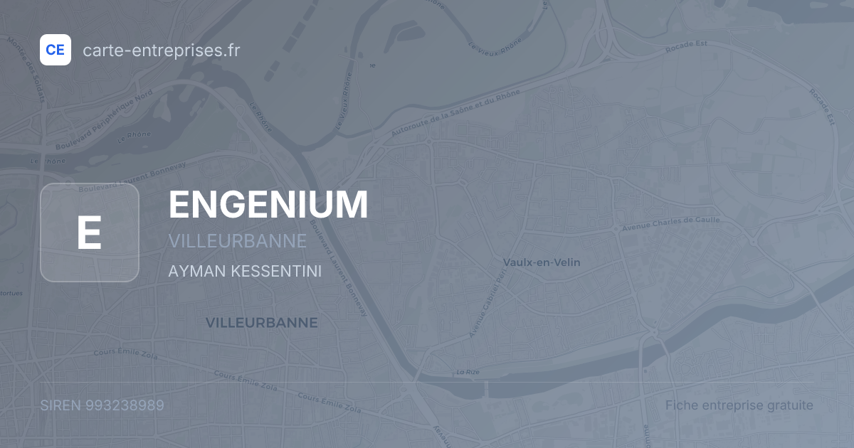 ENGENIUM — 993238989 — fiche entreprise