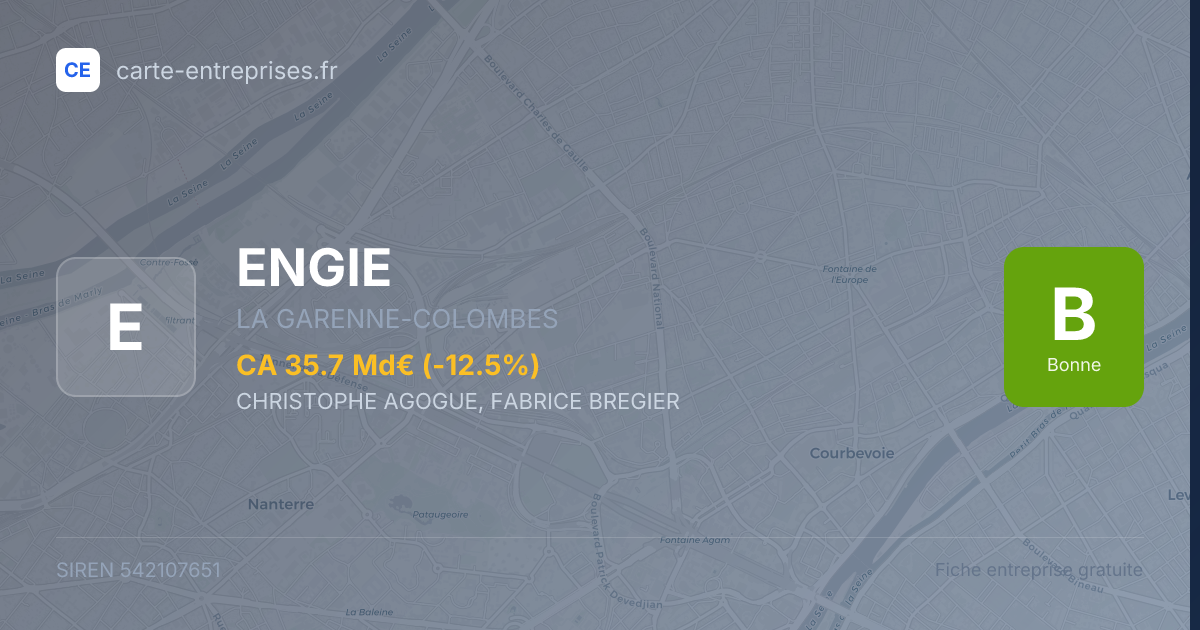 ENGIE — 542107651 — fiche entreprise