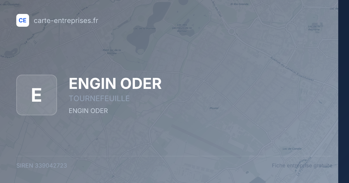 ENGIN ODER — 339042723 — fiche entreprise