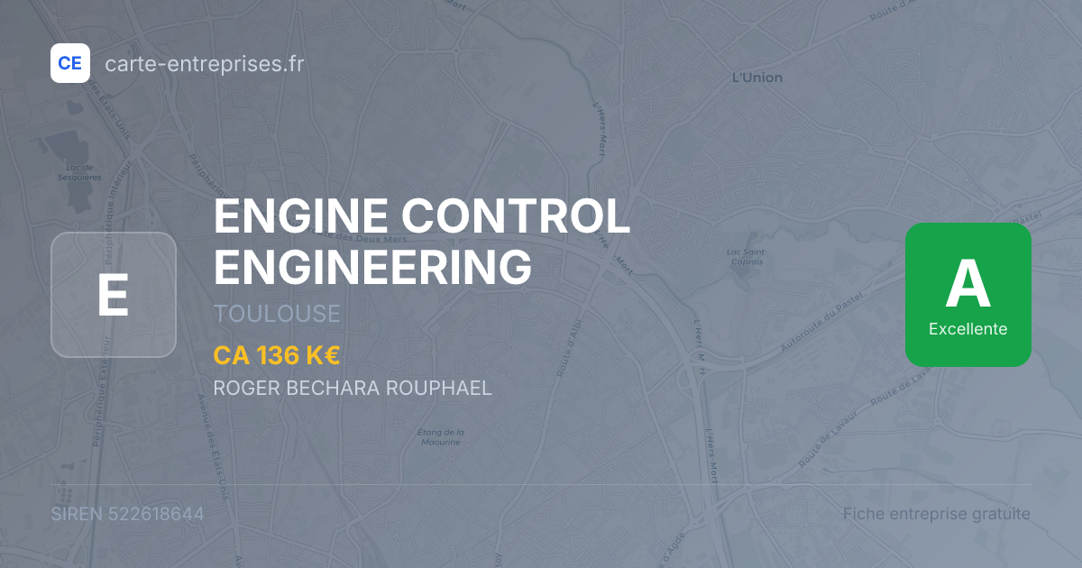 ENGINE CONTROL ENGINEERING — 522618644 — fiche entreprise