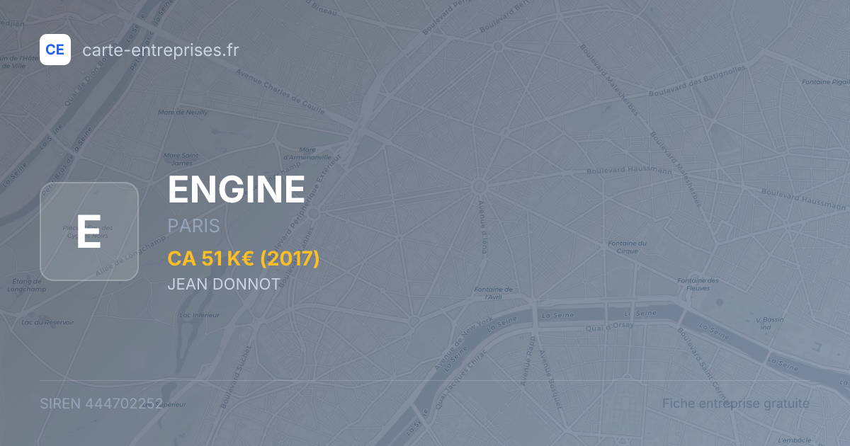 ENGINE — 444702252 — fiche entreprise