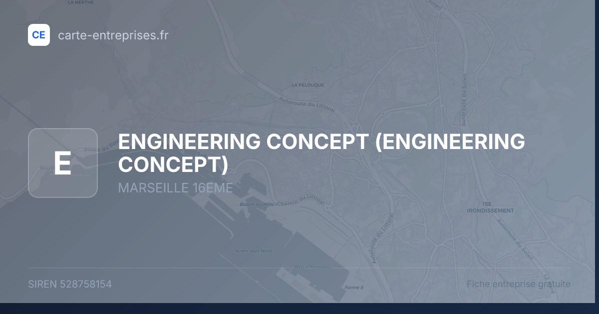 ENGINEERING CONCEPT — 528758154 — fiche entreprise