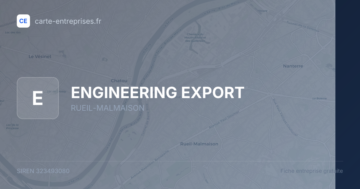 ENGINEERING EXPORT — 323493080 — fiche entreprise