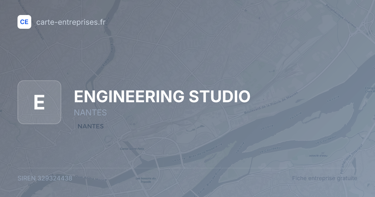 ENGINEERING STUDIO — 329324438 — fiche entreprise