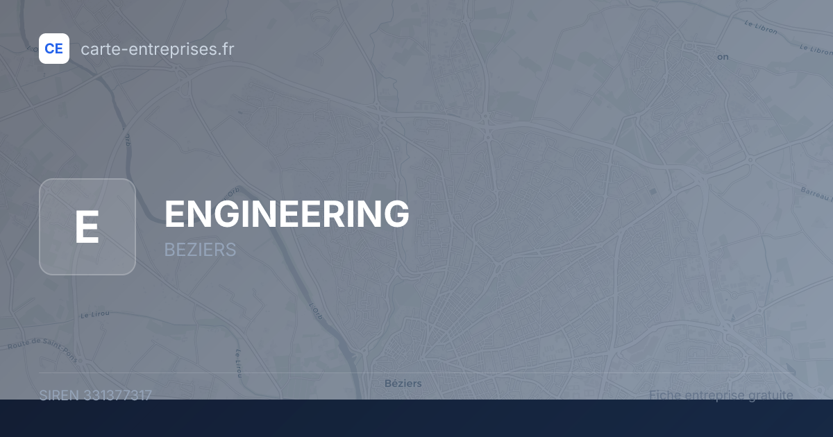 ENGINEERING — 331377317 — fiche entreprise