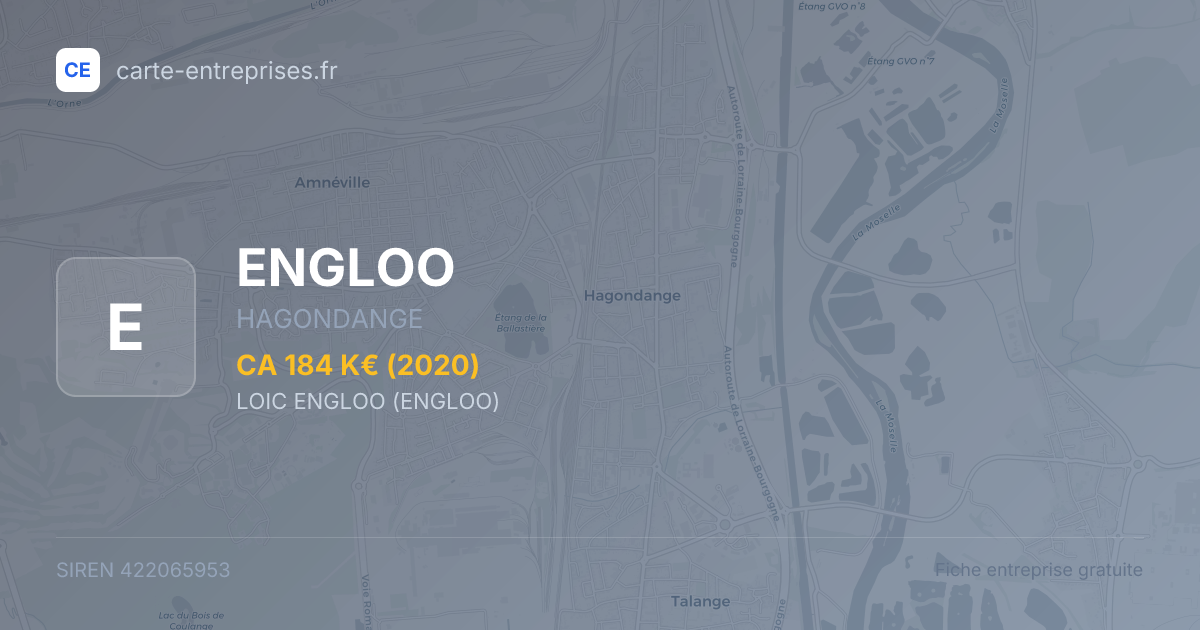 ENGLOO — 422065953 — fiche entreprise