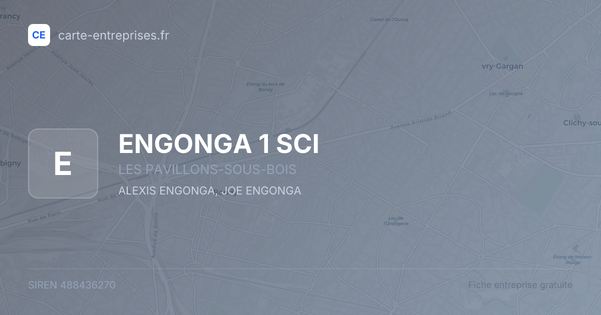 ENGONGA 1 SCI — 488436270 — fiche entreprise