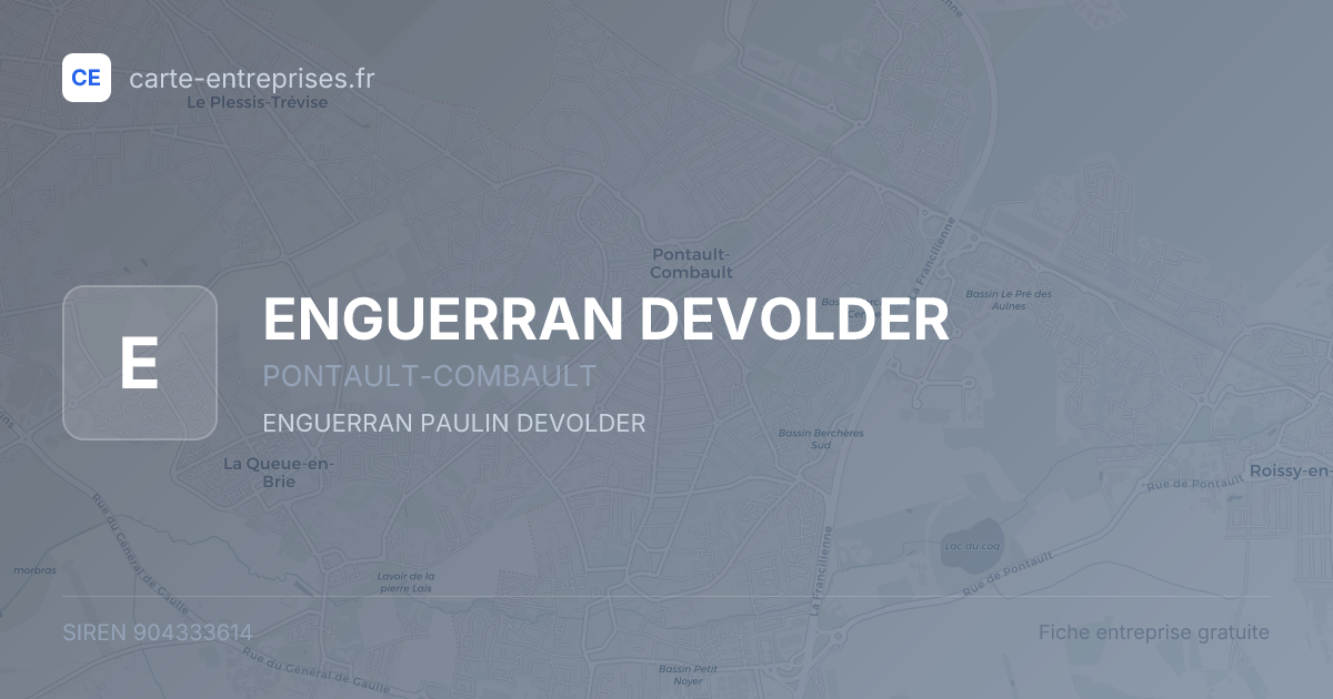 ENGUERRAN DEVOLDER — 904333614 — fiche entreprise