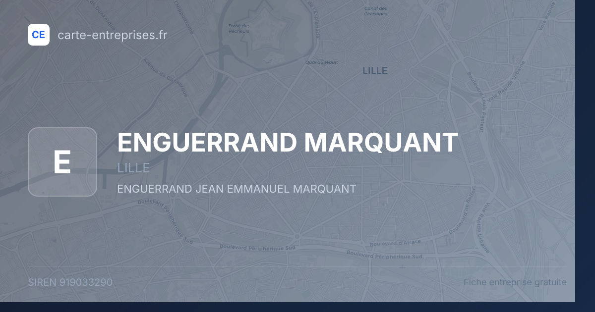 ENGUERRAND MARQUANT — 919033290 — fiche entreprise