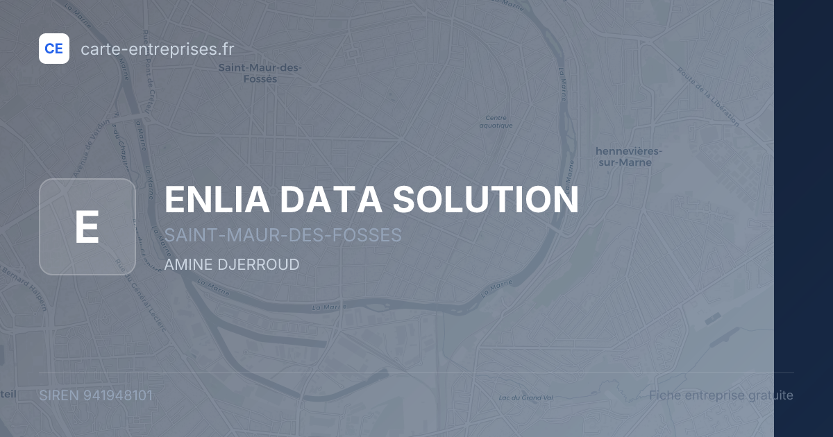 ENLIA DATA SOLUTION — 941948101 — fiche entreprise