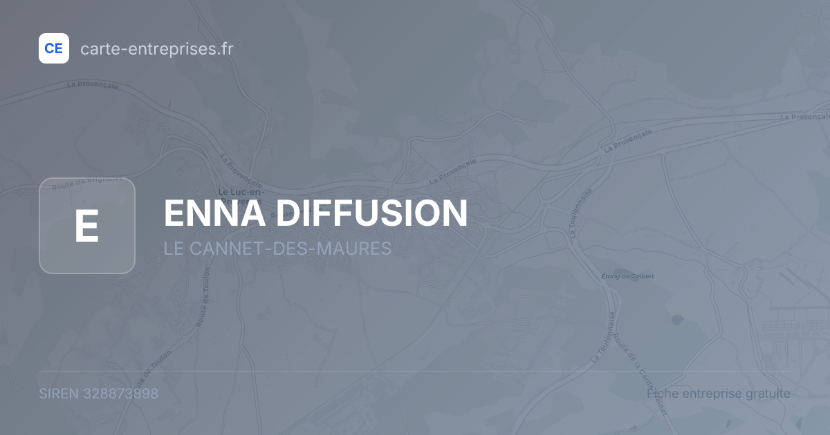 ENNA DIFFUSION — 328873898 — fiche entreprise