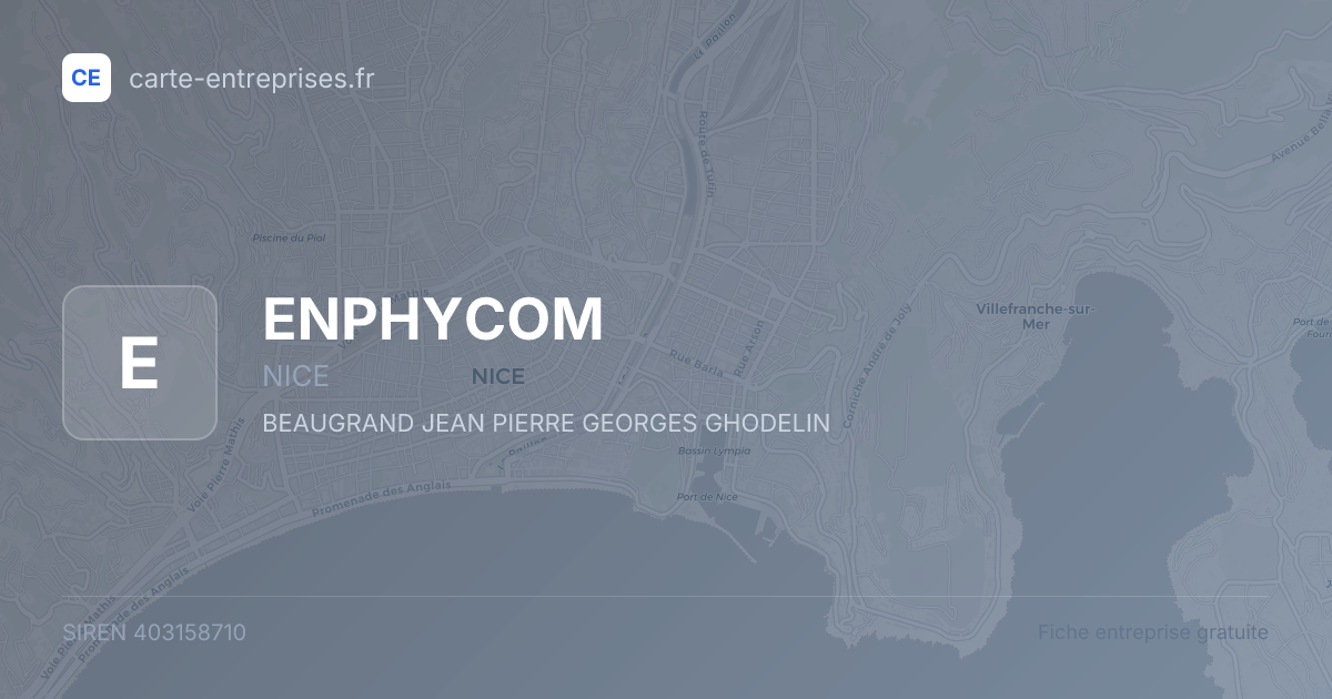 ENPHYCOM — 403158710 — fiche entreprise