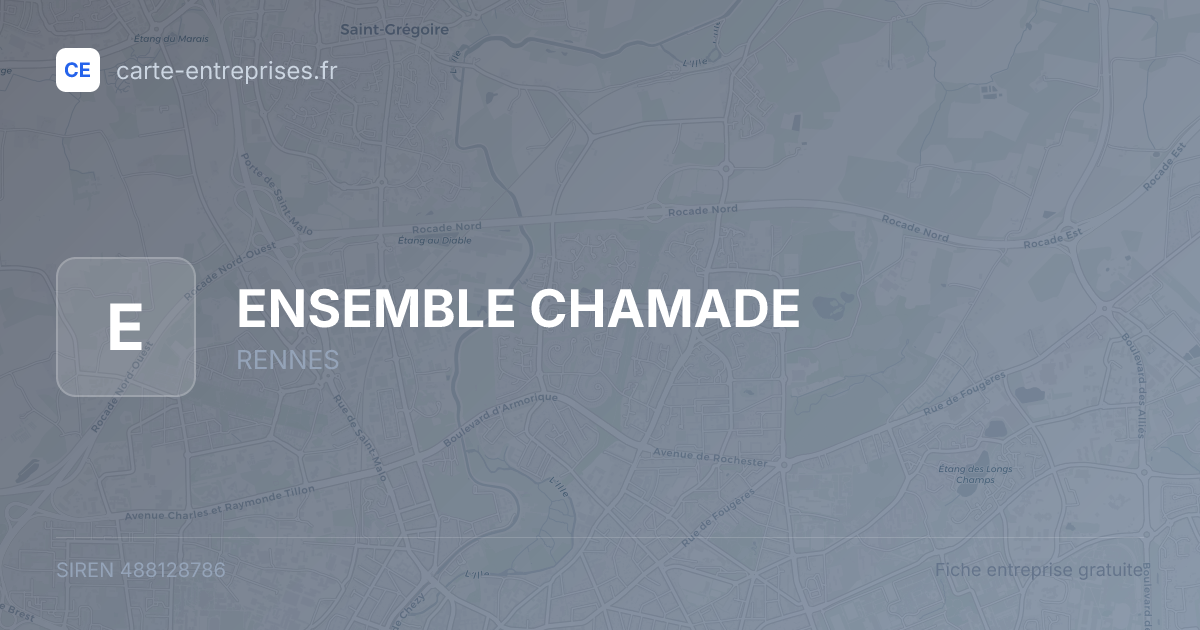 ENSEMBLE CHAMADE — 488128786 — fiche entreprise