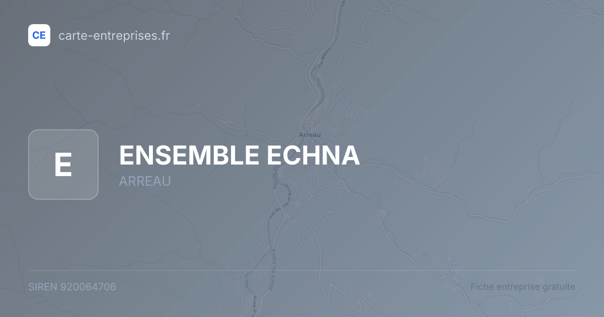 ENSEMBLE ECHNA — 920064706 — fiche entreprise