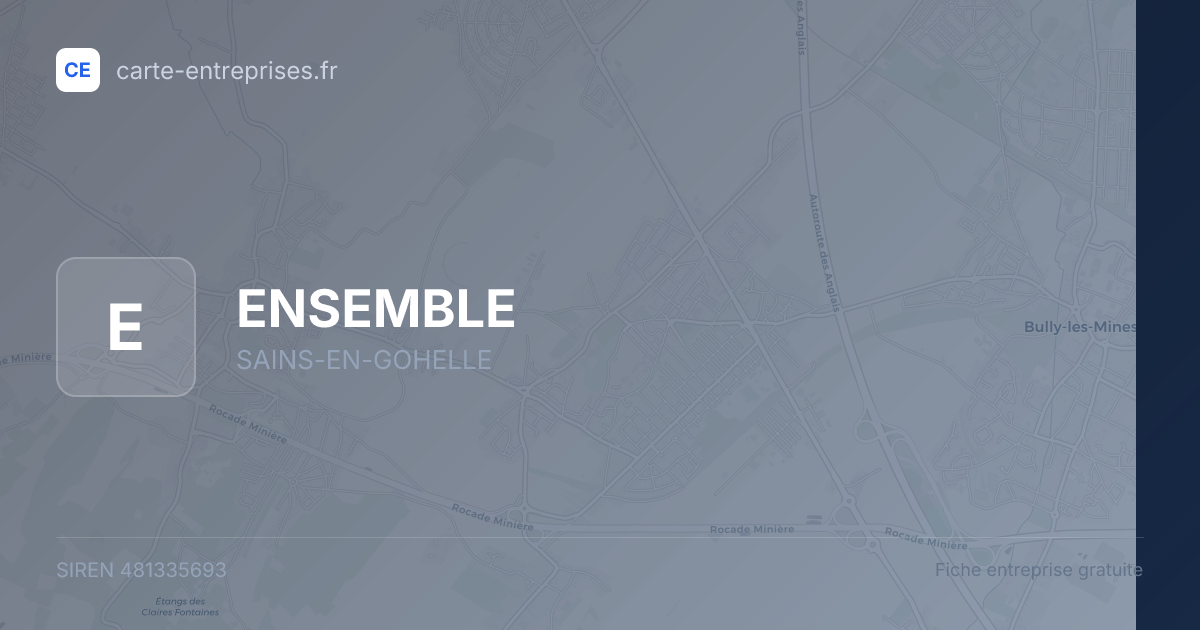 ENSEMBLE — 481335693 — fiche entreprise