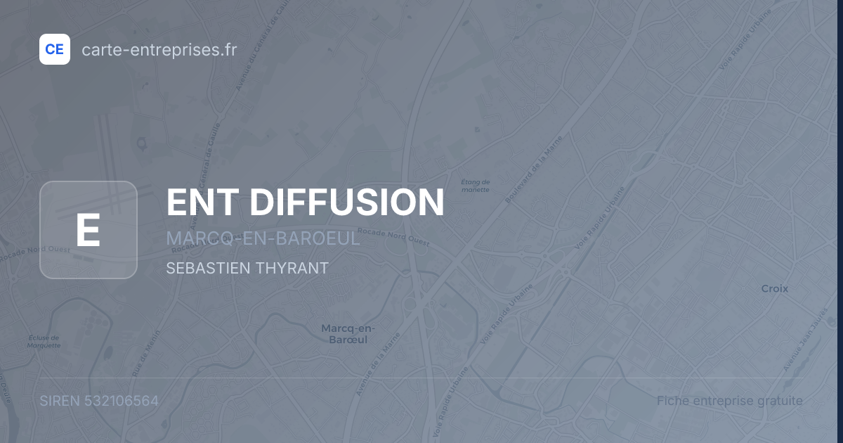 ENT DIFFUSION — 532106564 — fiche entreprise