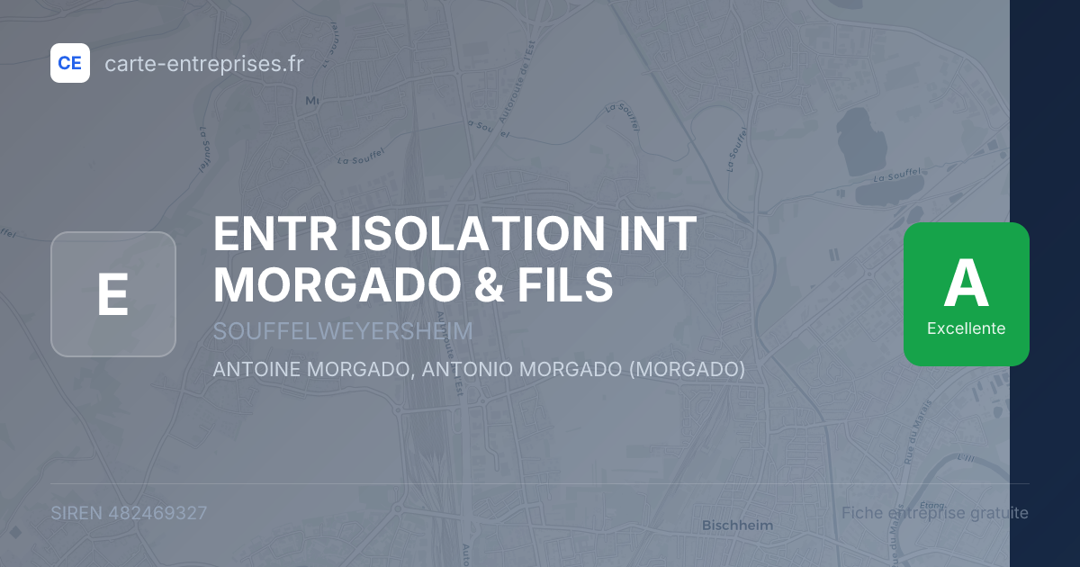 ENTR ISOLATION INT MORGADO & FILS — 482469327 — fiche entreprise