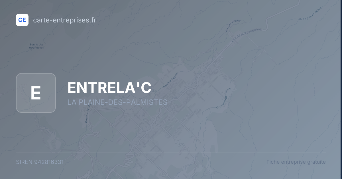 ENTRELA'C — 942816331 — fiche entreprise