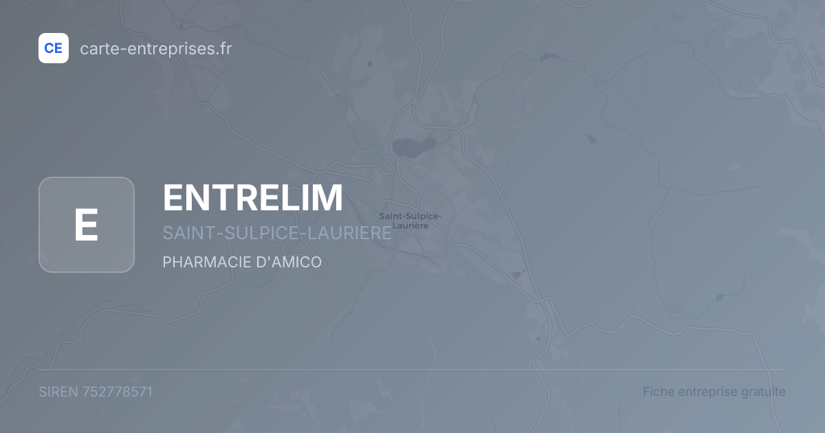 ENTRELIM — 752778571 — fiche entreprise