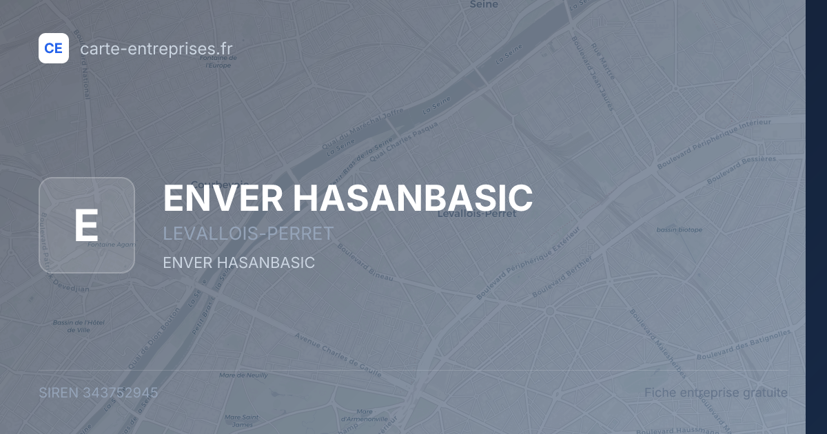 ENVER HASANBASIC — 343752945 — fiche entreprise