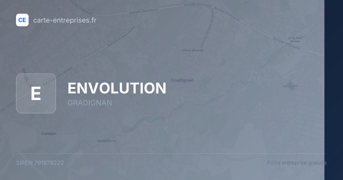 ENVOLUTION — 791979222 — fiche entreprise