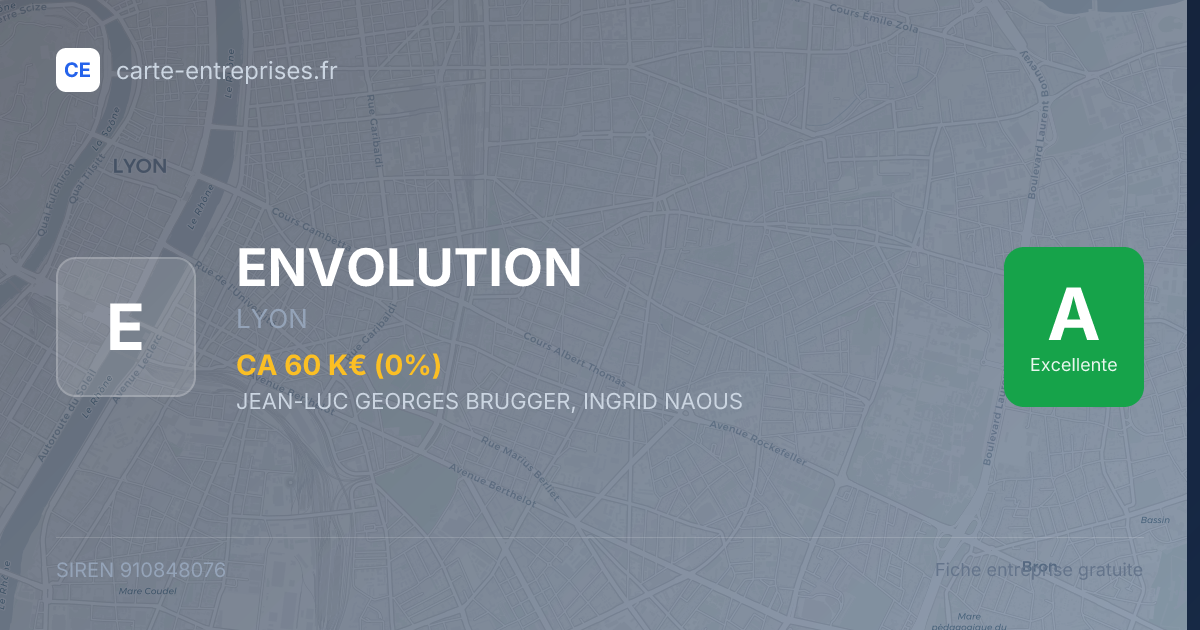 ENVOLUTION — 910848076 — fiche entreprise