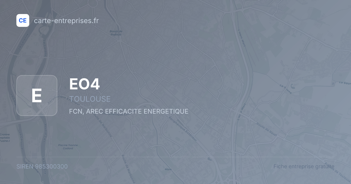 EO4 — 985300300 — fiche entreprise