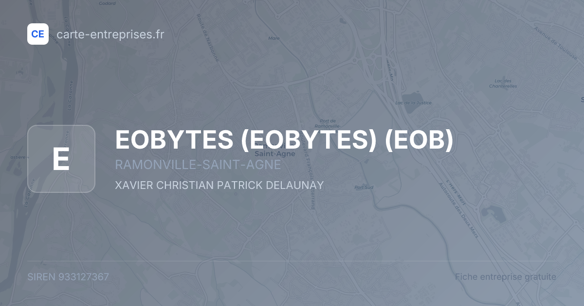 EOBYTES (EOBYTES) (EOB) — 933127367 — fiche entreprise