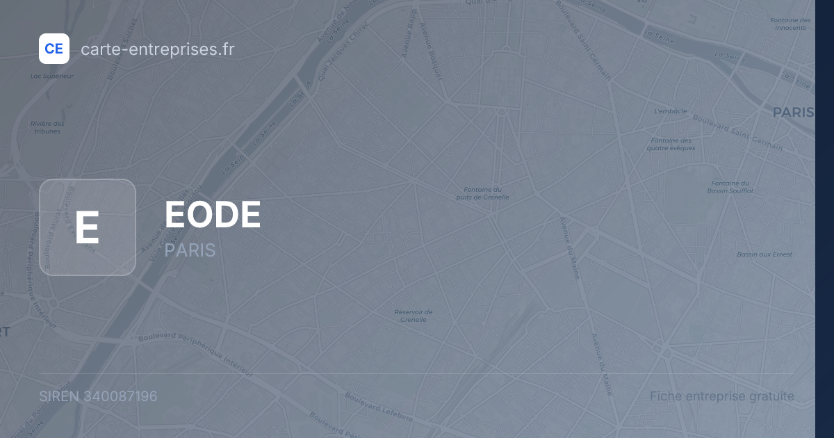 EODE — 340087196 — fiche entreprise