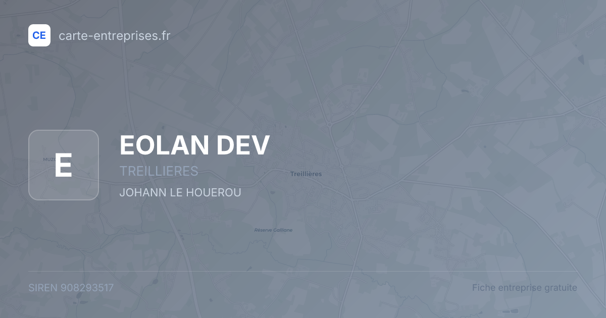 EOLAN DEV — 908293517 — fiche entreprise