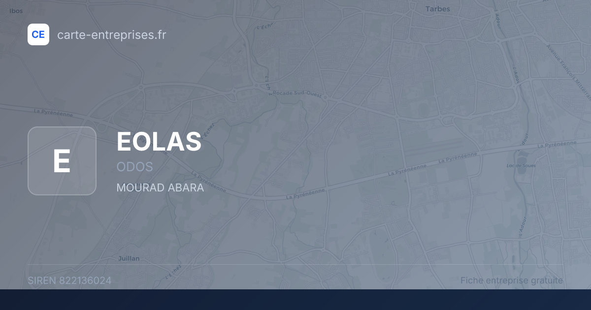 EOLAS — 822136024 — fiche entreprise