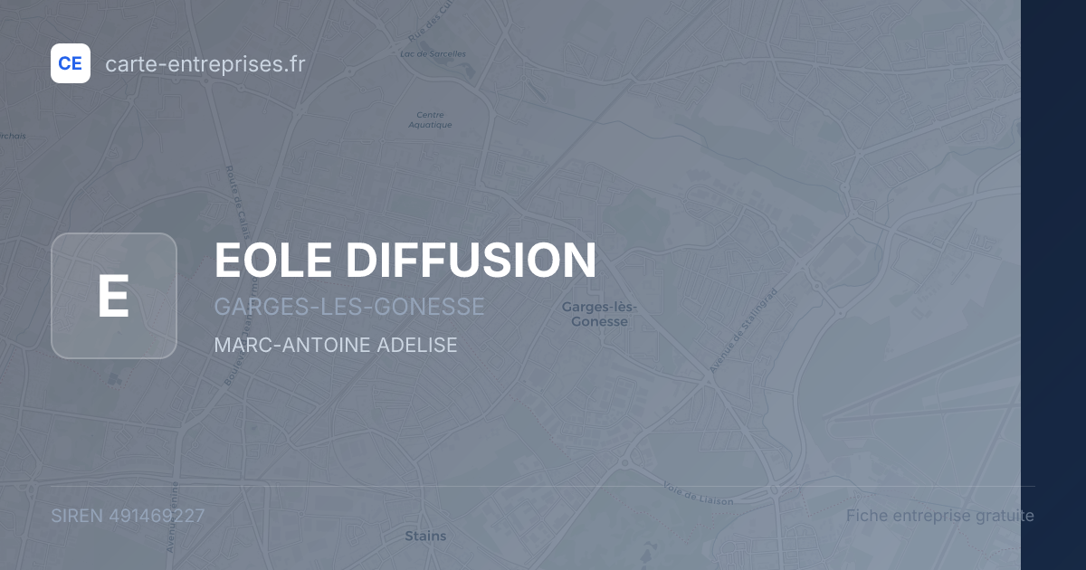 EOLE DIFFUSION — 491469227 — fiche entreprise