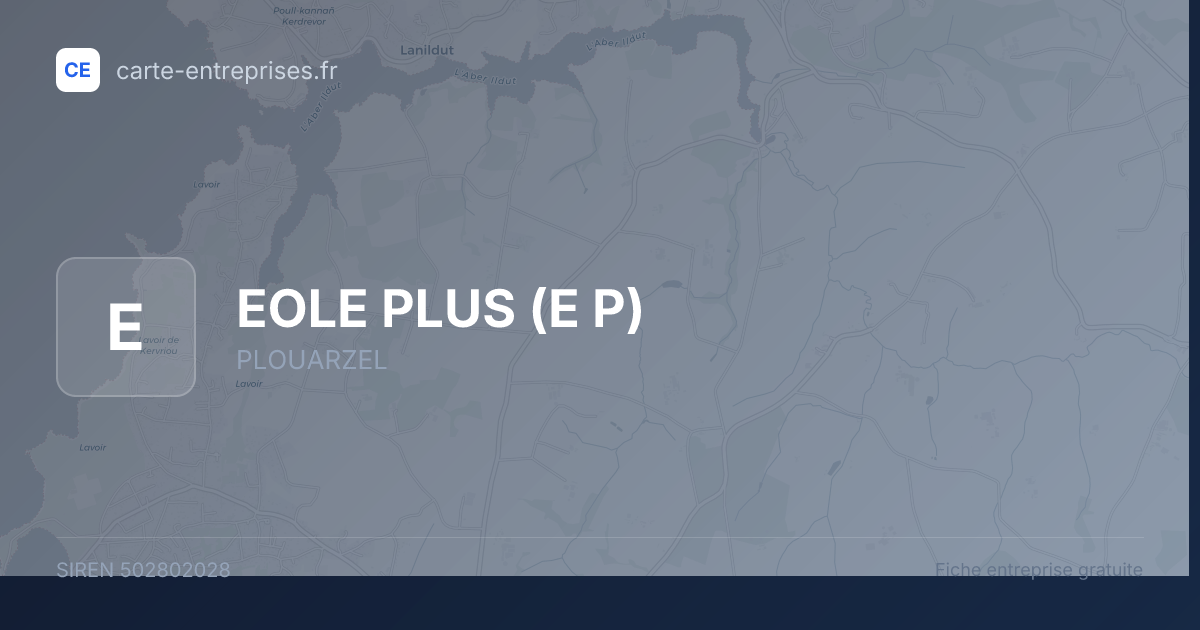 EOLE PLUS (E P) — 502802028 — fiche entreprise