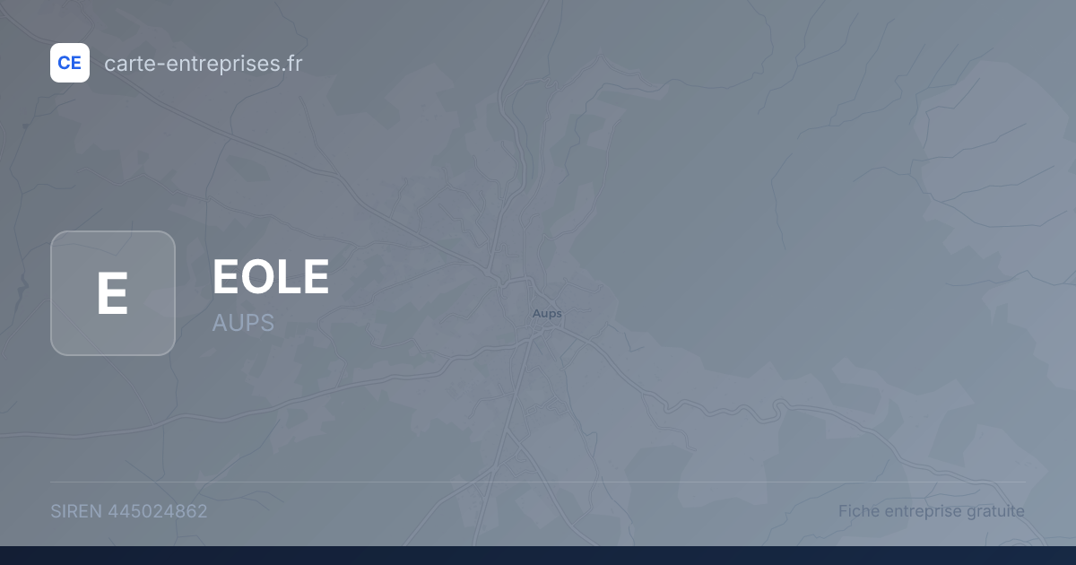 EOLE — 445024862 — fiche entreprise