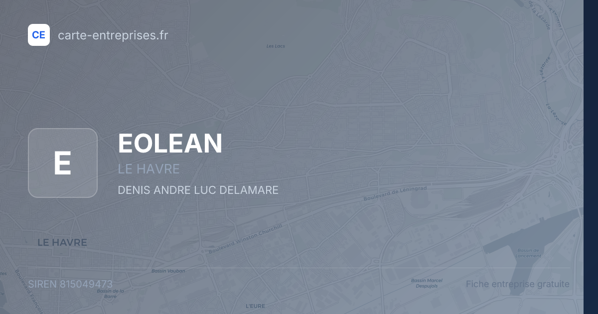 EOLEAN — 815049473 — fiche entreprise