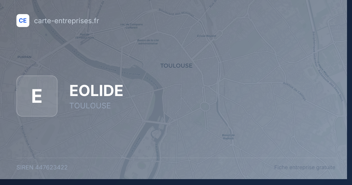 EOLIDE — 447623422 — fiche entreprise