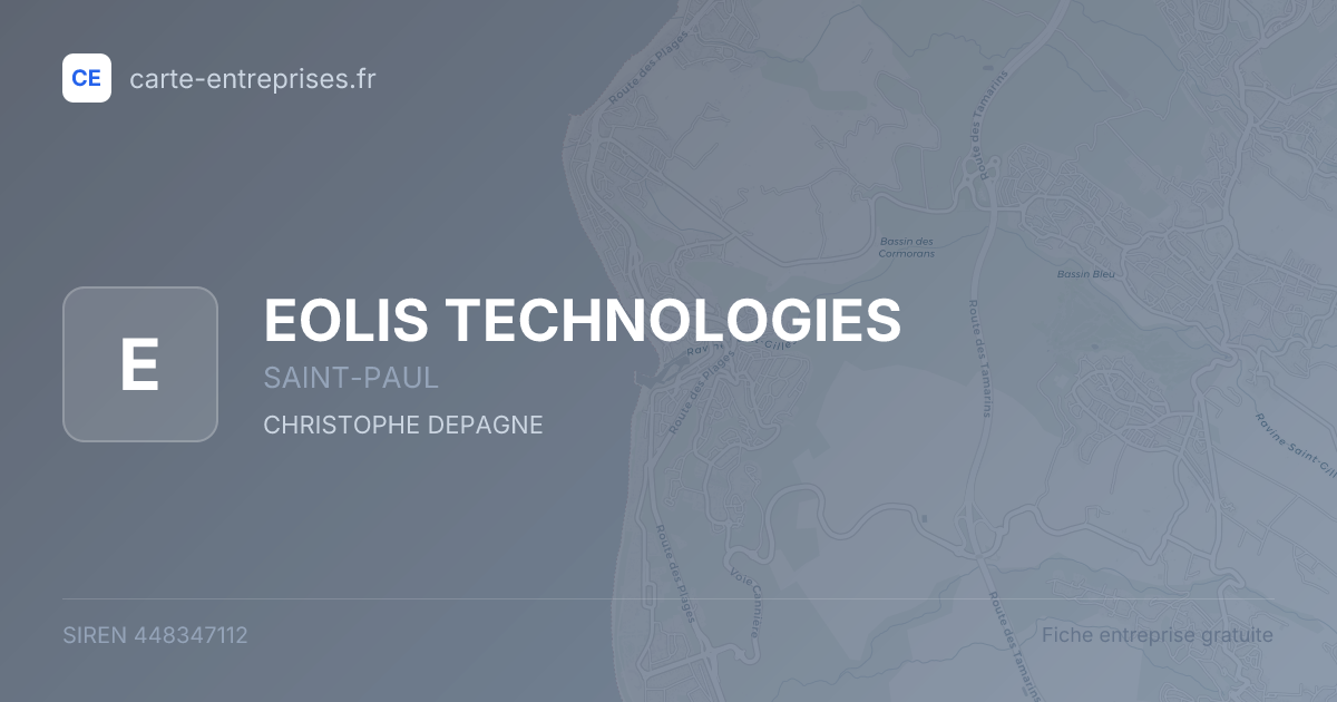 EOLIS TECHNOLOGIES — 448347112 — fiche entreprise