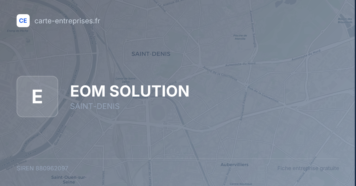 EOM SOLUTION — 880962097 — fiche entreprise