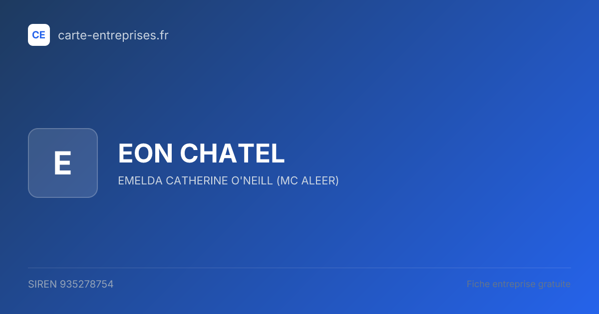 EON CHATEL — 935278754 — fiche entreprise