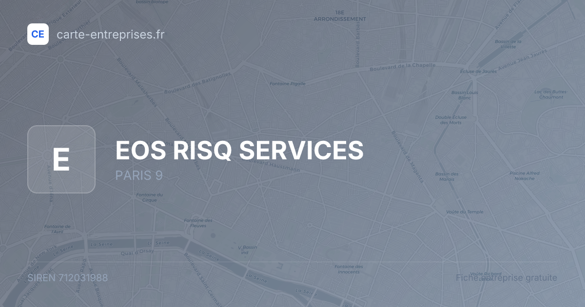 EOS RISQ SERVICES — 712031988 — fiche entreprise