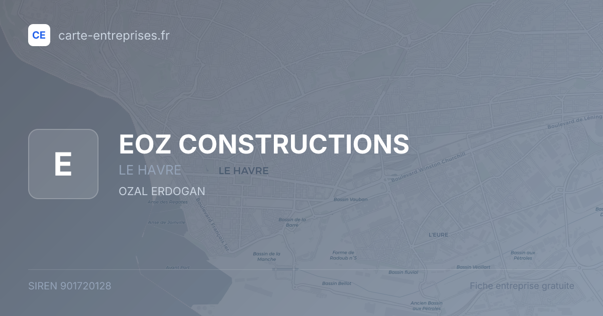 EOZ CONSTRUCTIONS — 901720128 — fiche entreprise
