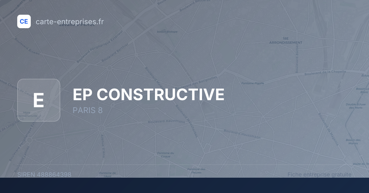 EP CONSTRUCTIVE — 488864398 — fiche entreprise