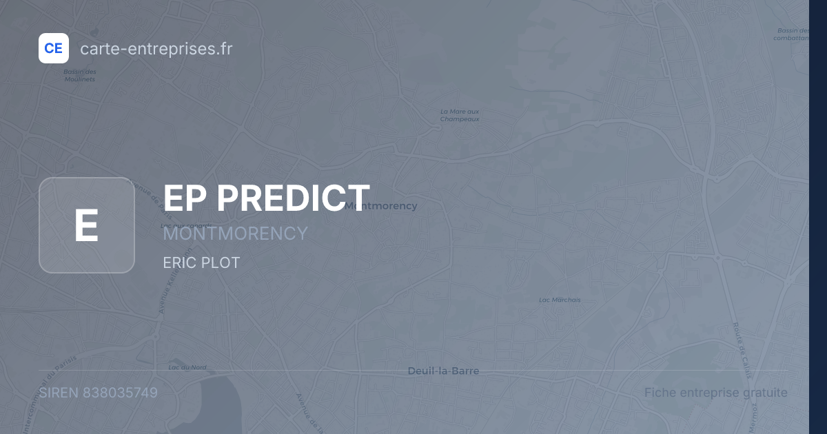 EP PREDICT — 838035749 — fiche entreprise