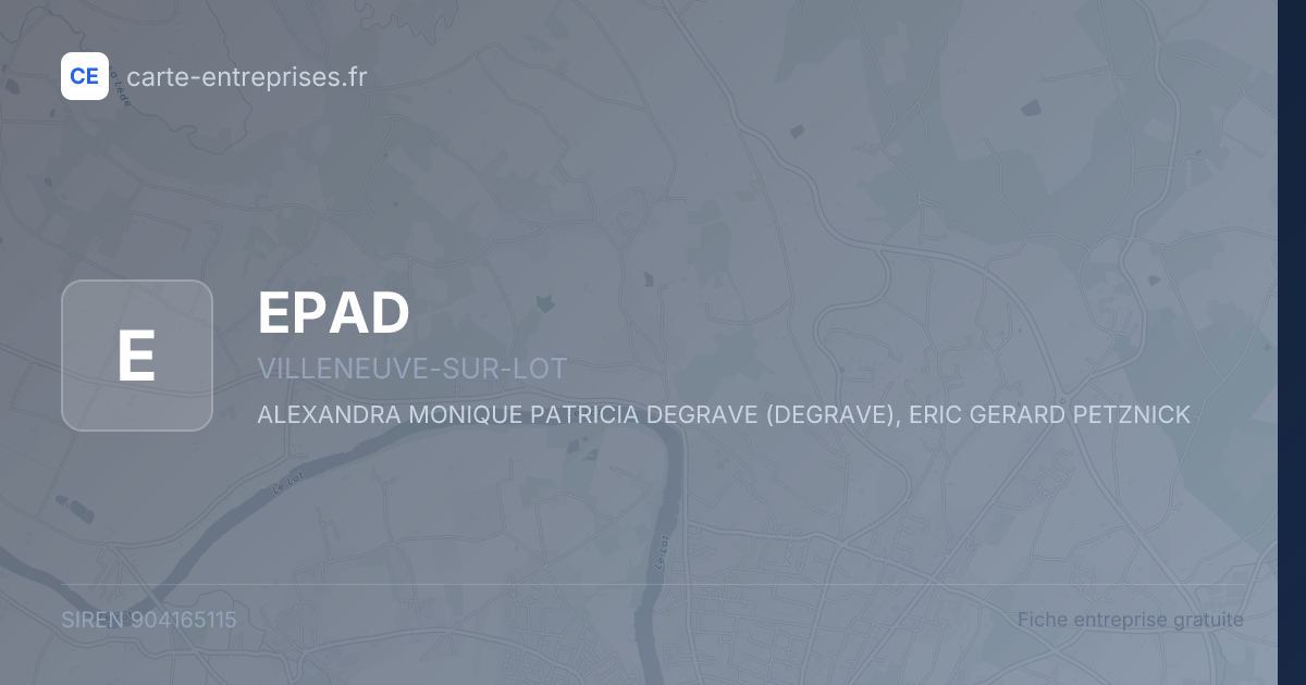 EPAD — 904165115 — fiche entreprise