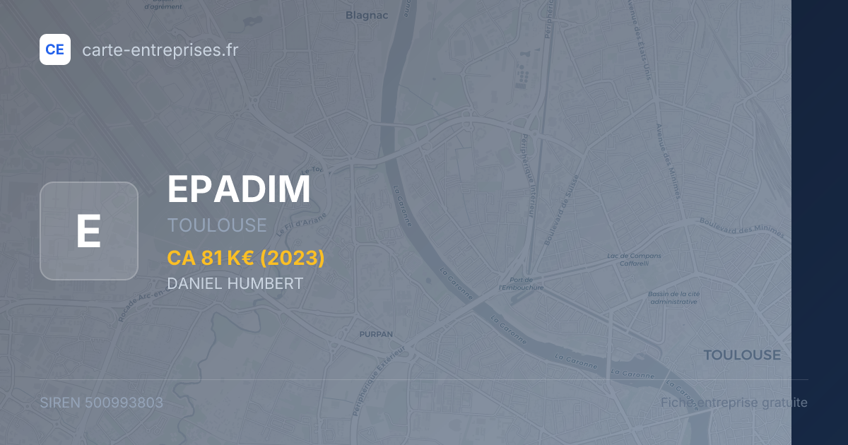 EPADIM — 500993803 — fiche entreprise
